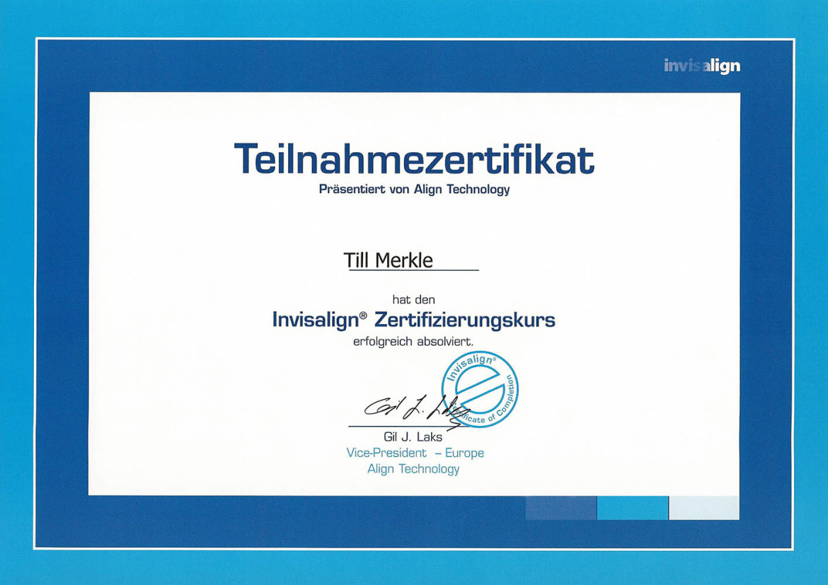 Auszeichnung_02b Dr. Merkle Fachzahnärzte für Kieferorthopädie